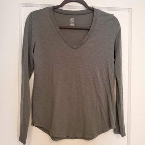 Aerie long sleeve Olive Green Tee